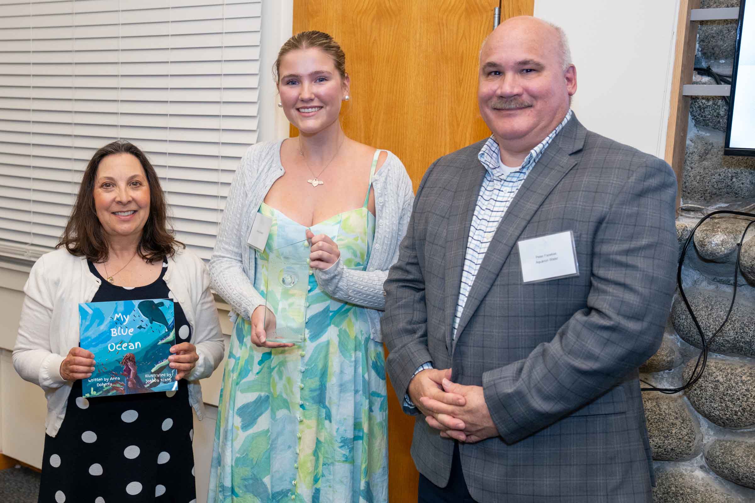 Anna Doherty poses with her award.