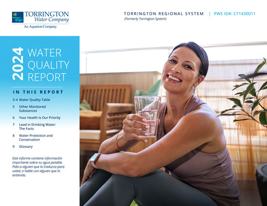 front cover of the Torrington Water Company's 2024 Water Quality Report